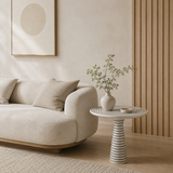 Pinstriped Side Table