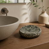 Peppered Spotted Soap Dish - Riverstone