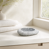 Black Dotted Soap Dish - Riverstone