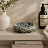 White Speckled Soap Dish - Riverstone
