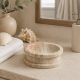 Double Sided Soap Dish - Travertine