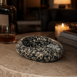 Black Splashed Ash Tray - Riverstone