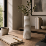 Streamline Grooved Vase