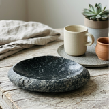 Deep Black Spotted Bowl