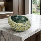 Dark Green Speckled Bowl