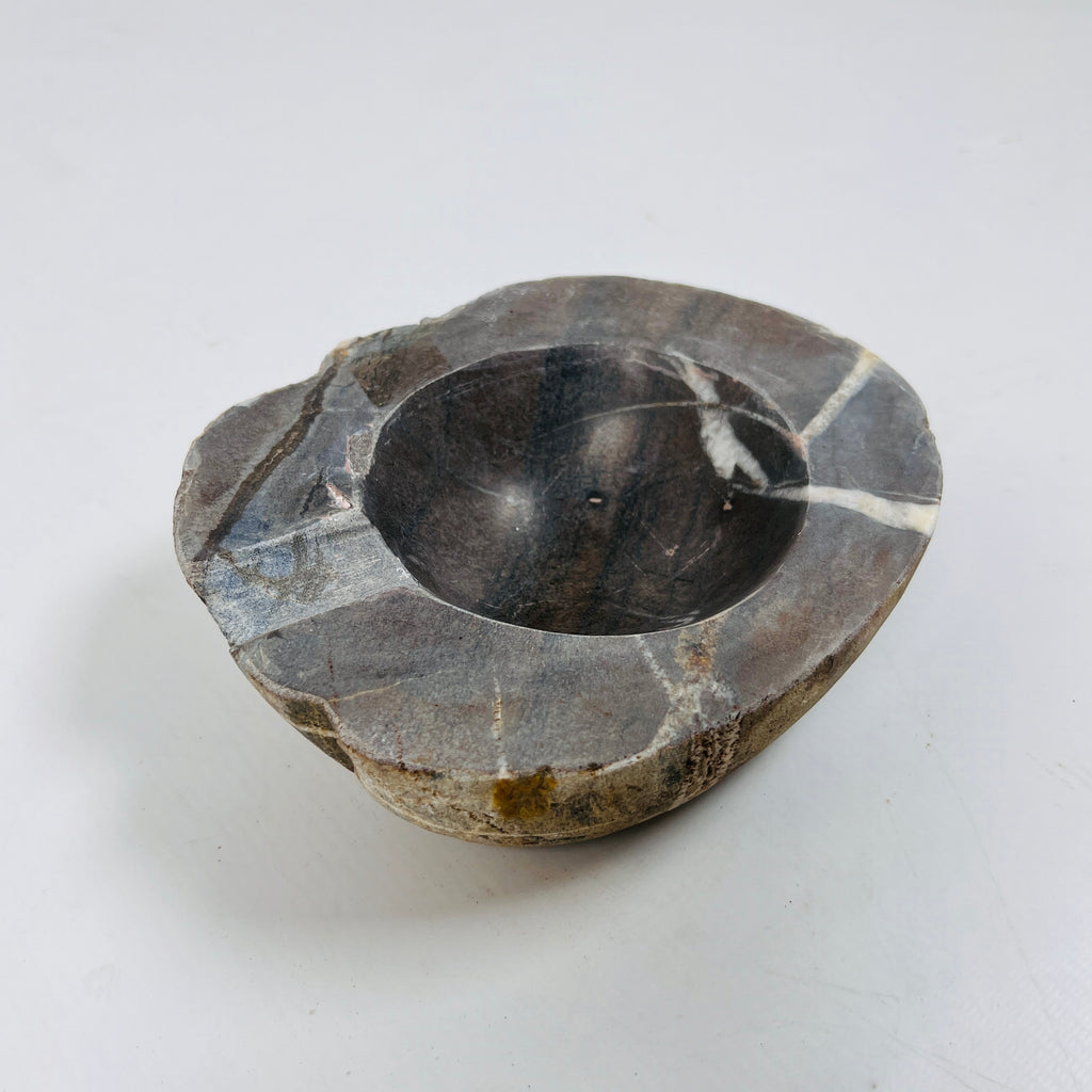 River Stone Dark Brown Ash Tray