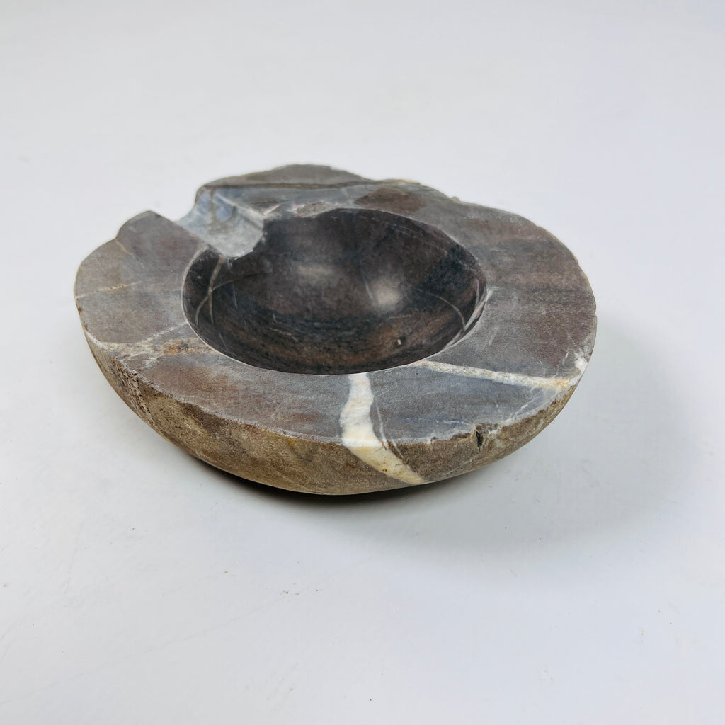 River Stone Dark Brown Ash Tray