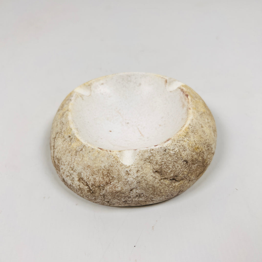 River Stone Opaque White Shell Tray