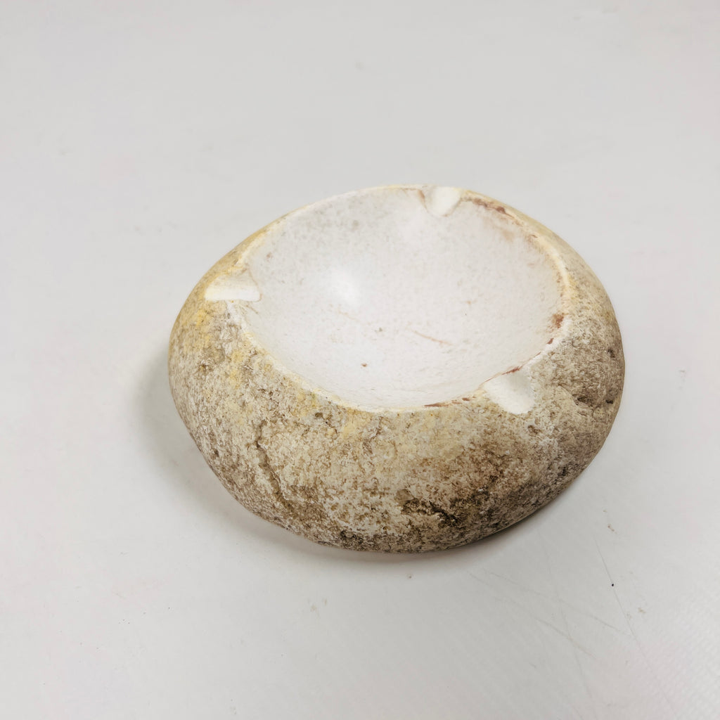 River Stone Opaque White Shell Tray