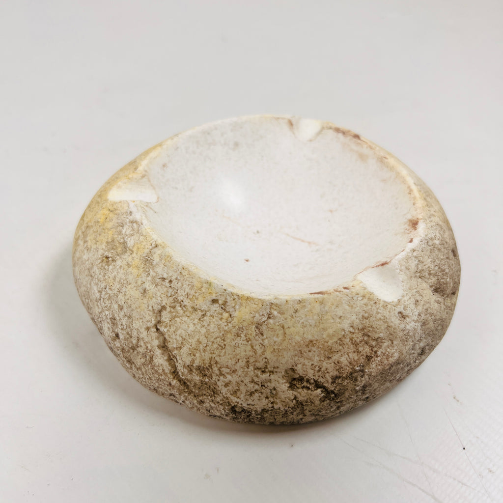 River Stone Opaque White Shell Tray