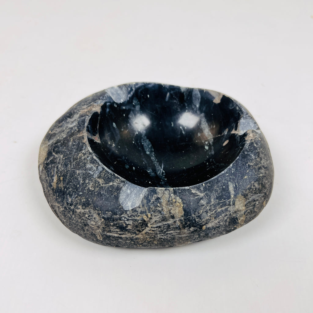 River Stone Midnight Blue Lined Ash Tray