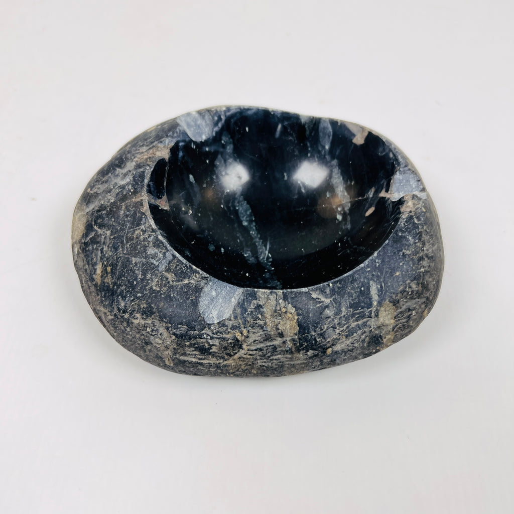 River Stone Midnight Blue Lined Ash Tray