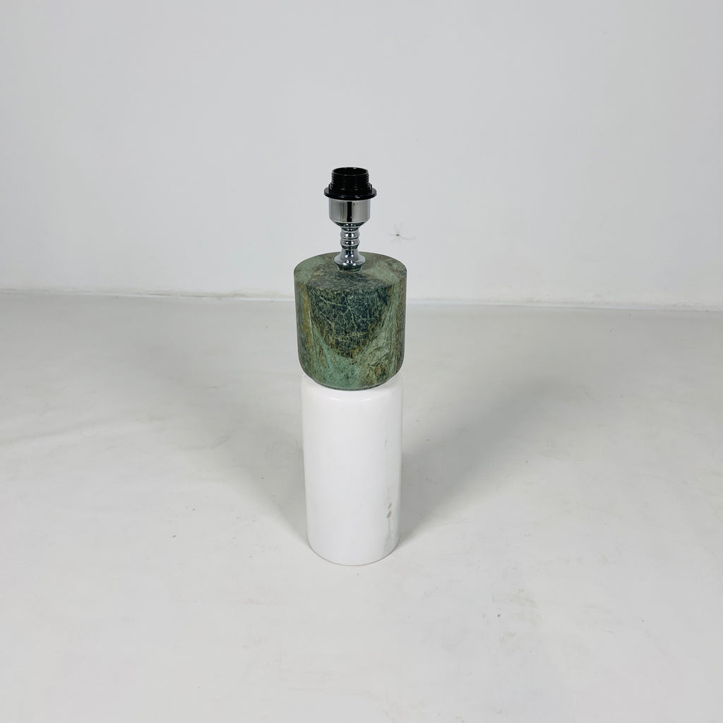 Jungle Green and Snow White Table Lamp