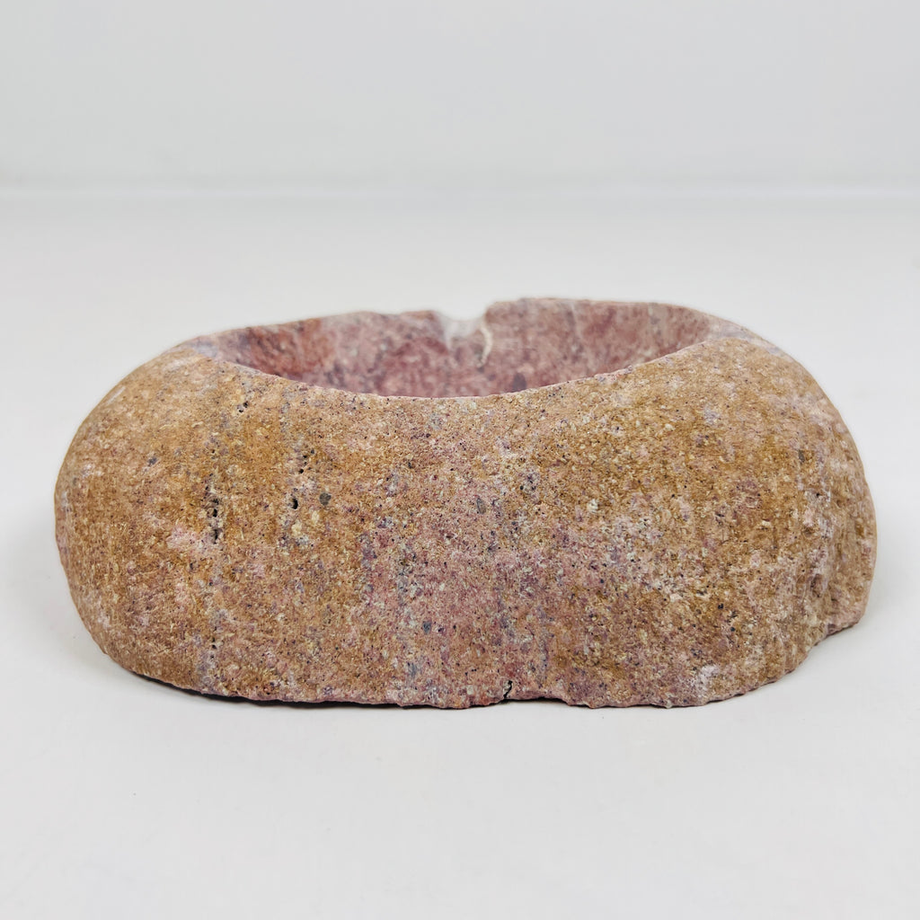 River Stone Deep Pink Specked Ash Tray