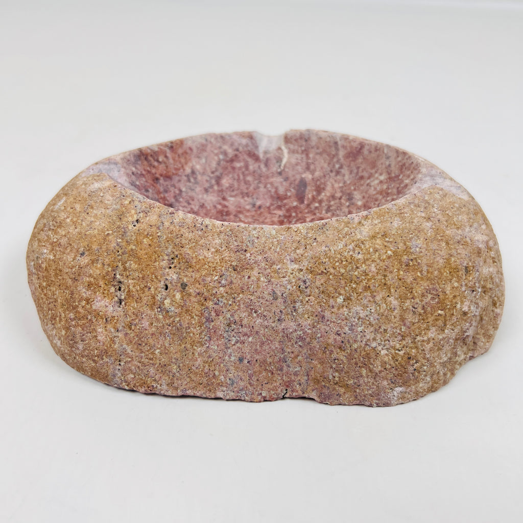 River Stone Deep Pink Specked Ash Tray