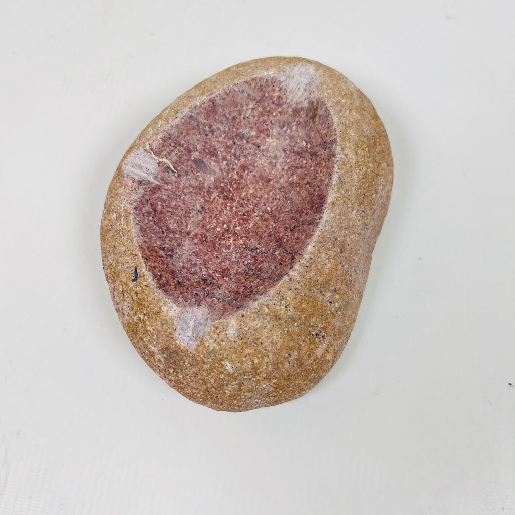 River Stone Deep Pink Specked Ash Tray