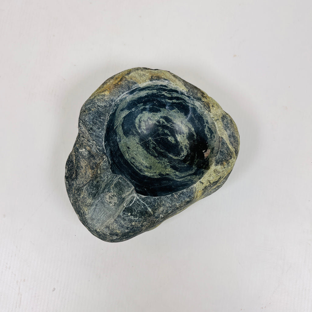 River Stone Lime Swirled Ash Tray