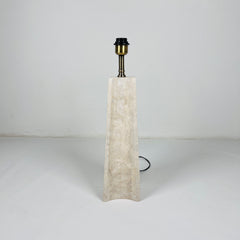 Earth Glow Travertine Table Lamp
