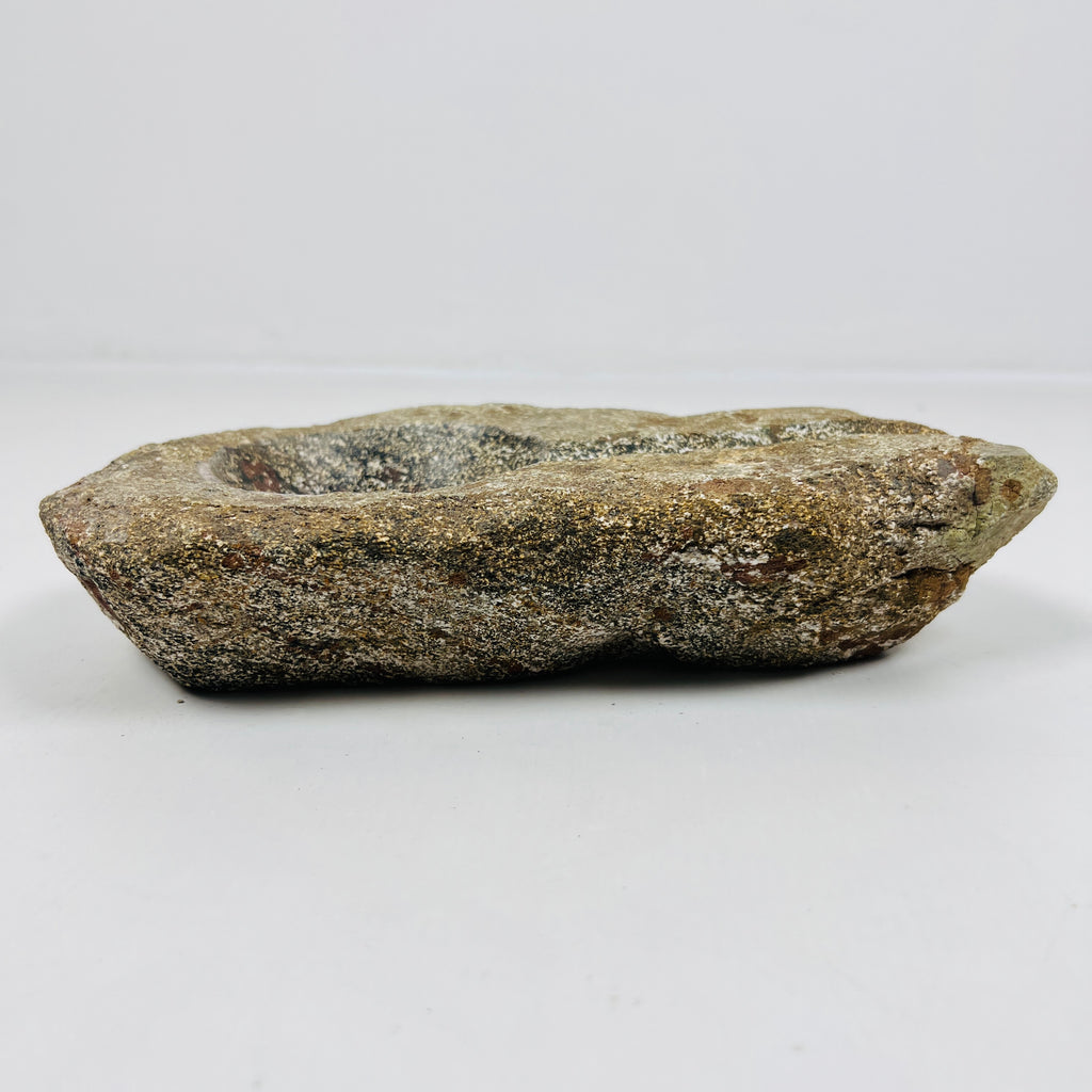 River Stone Blue Green Marked Ash Tray