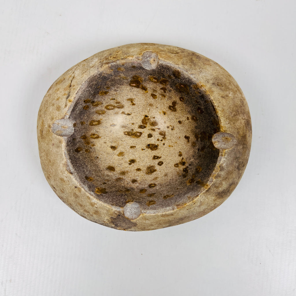 River Stone Brown Spotted Ash Tray