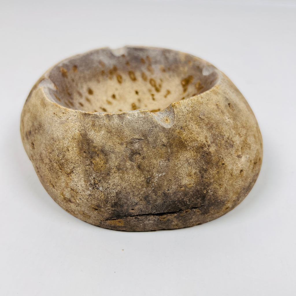 River Stone Brown Spotted Ash Tray