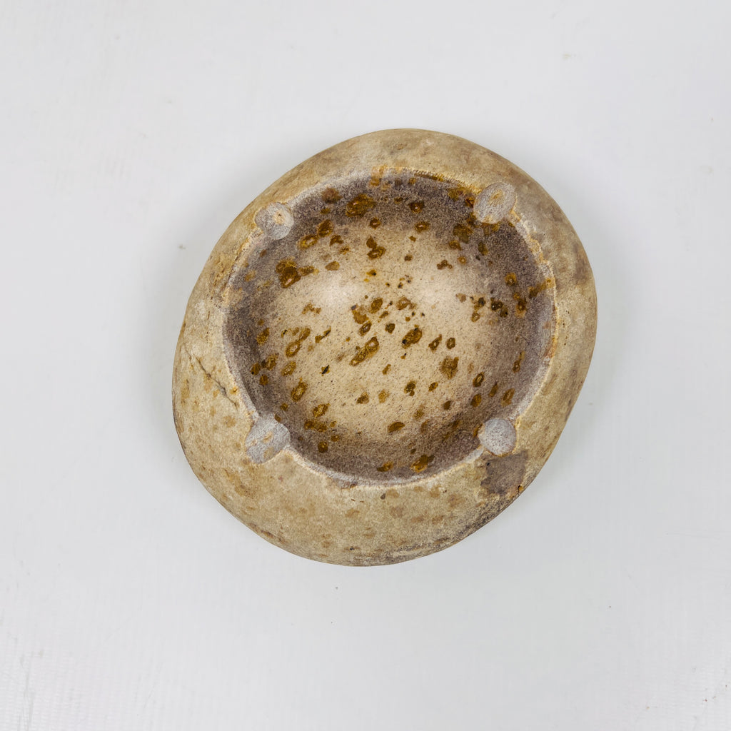 River Stone Brown Spotted Ash Tray