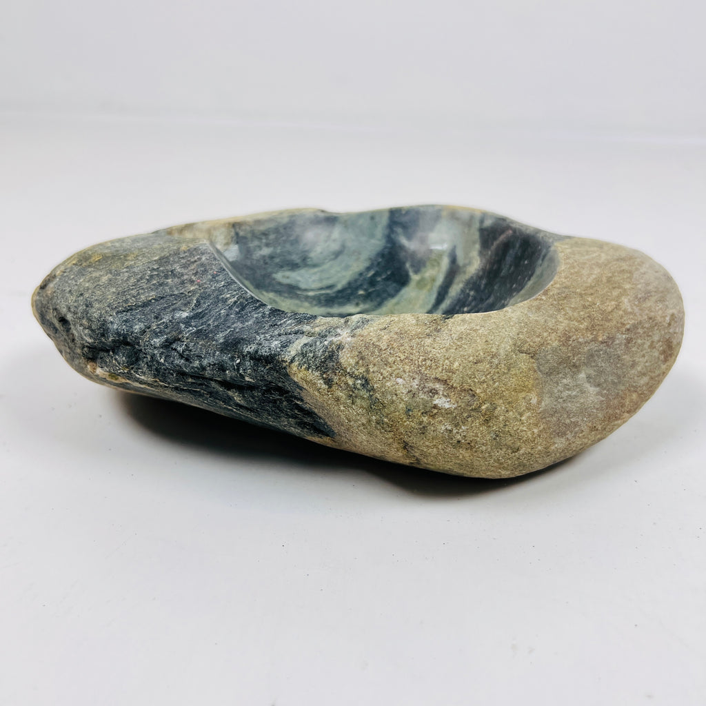 River Stone Green Brushed Ash Tray