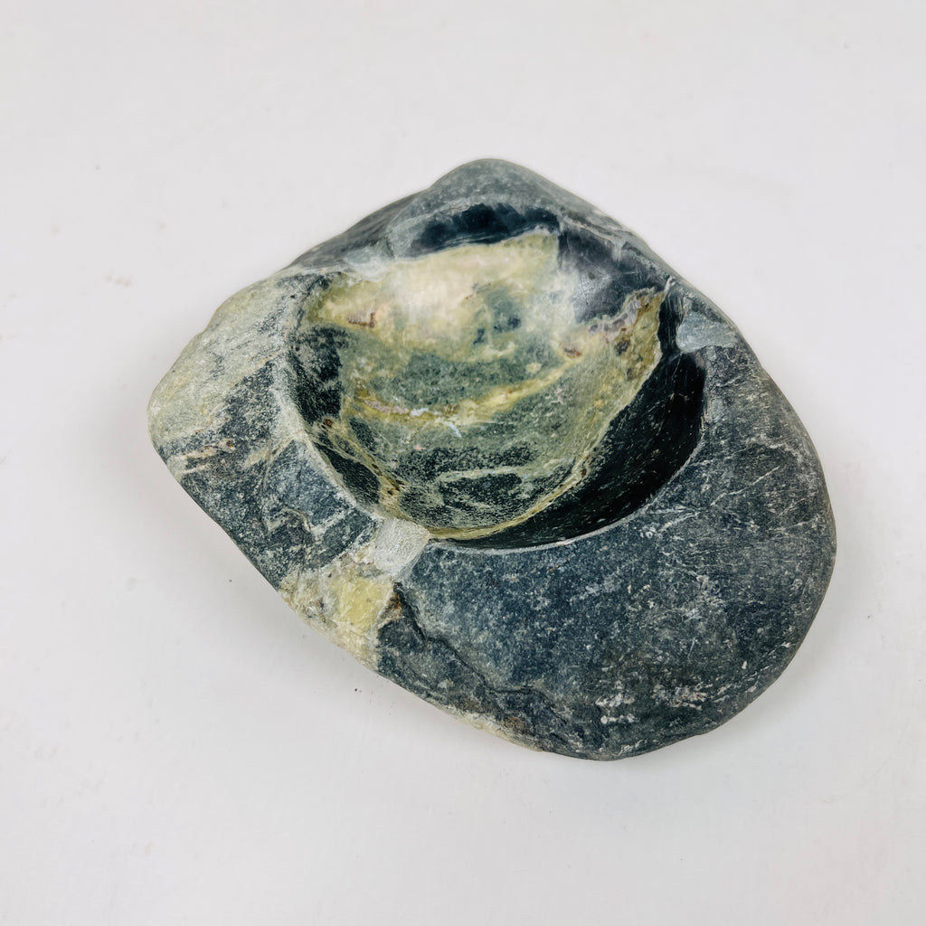 River Stone Green Water Marked Ash Tray