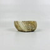 Brown White Lined Bowl