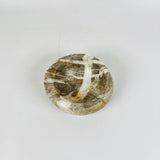Brown White Lined Bowl