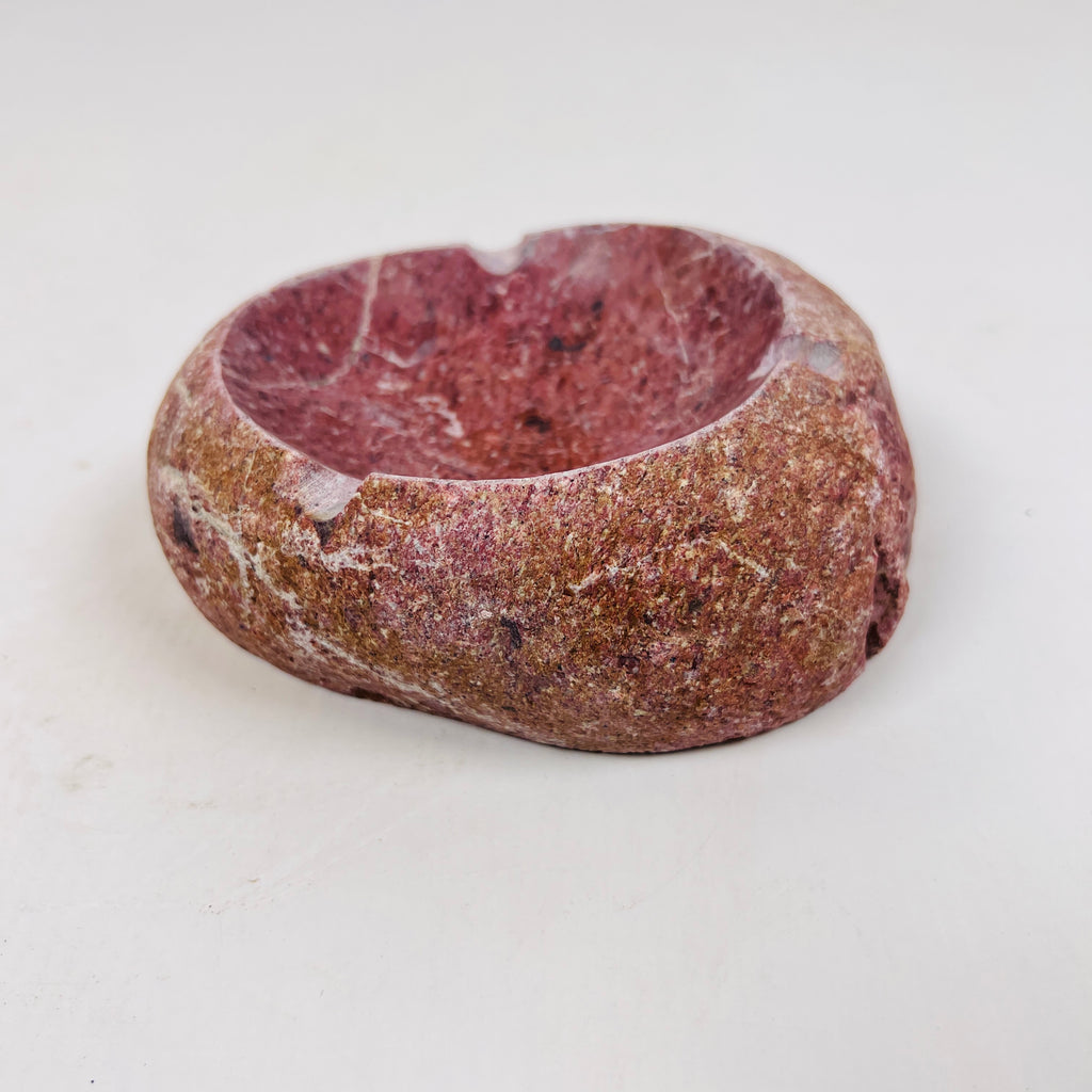 River Stone Burgundy Webbed Ash Tray