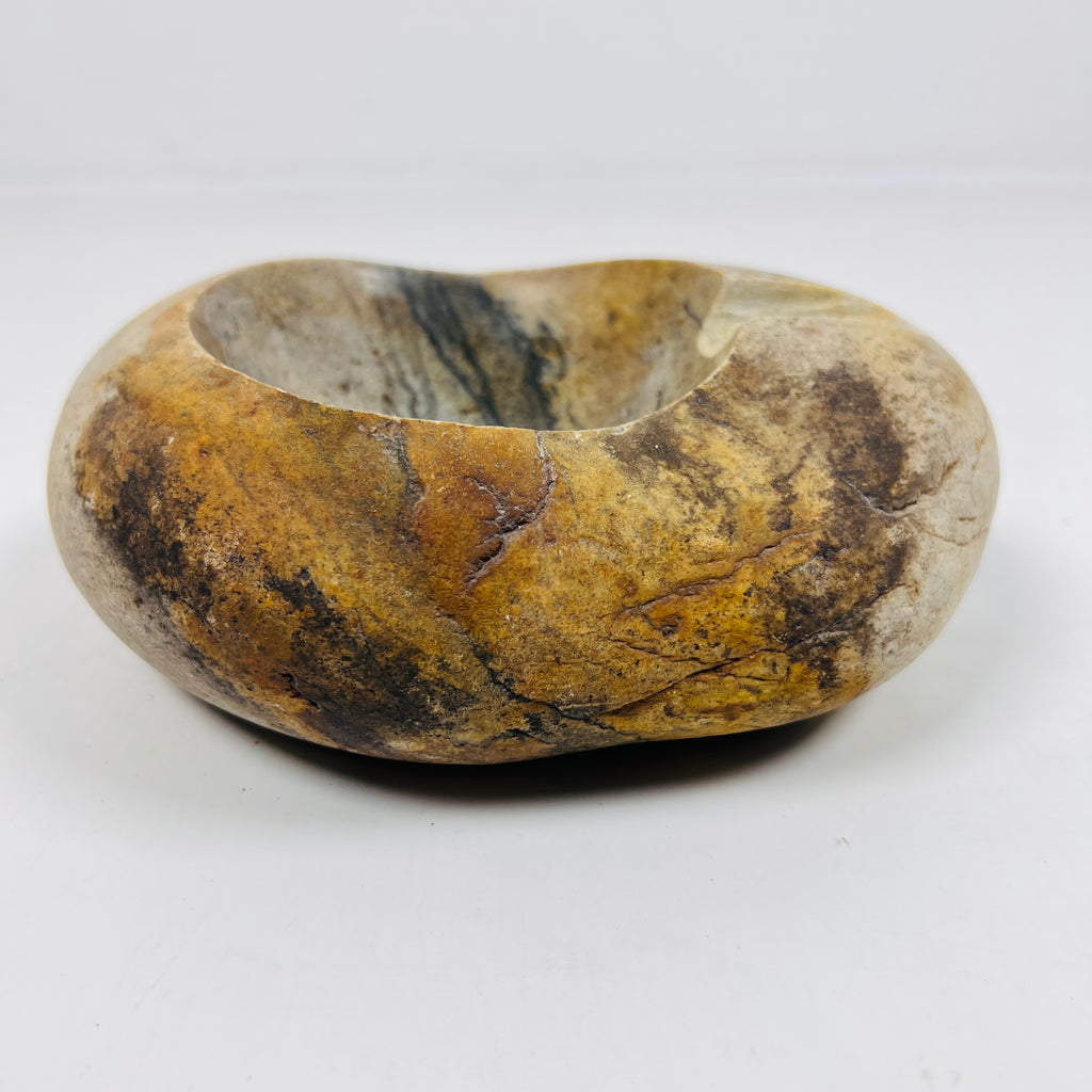 River Stone Honey Lined Ash Tray