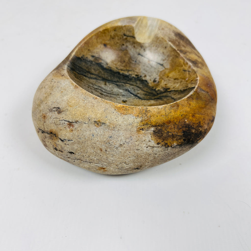 River Stone Honey Lined Ash Tray