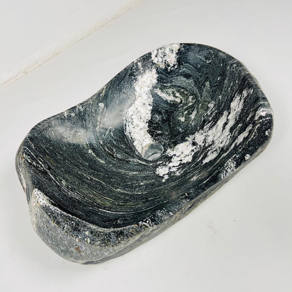 Noir Brushed River Stone Sink