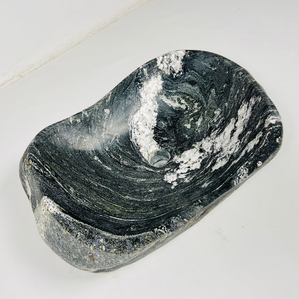 Noir Brushed River Stone Sink