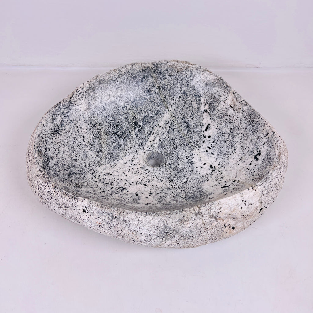 Grey Hued River Stone Sink