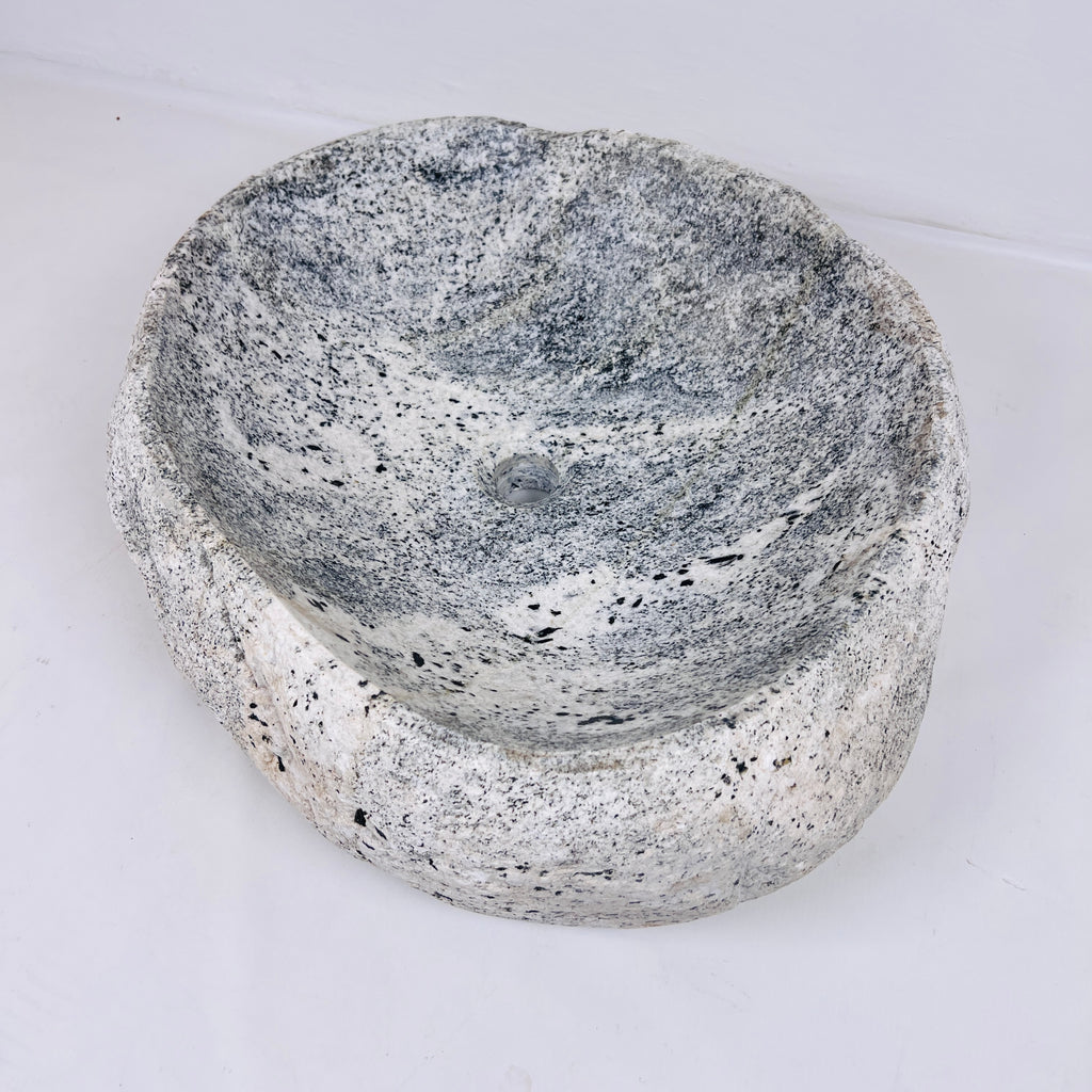 Grey Hued River Stone Sink