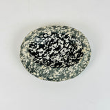 River Stone Beige Black and White Blotched  Soap Dish