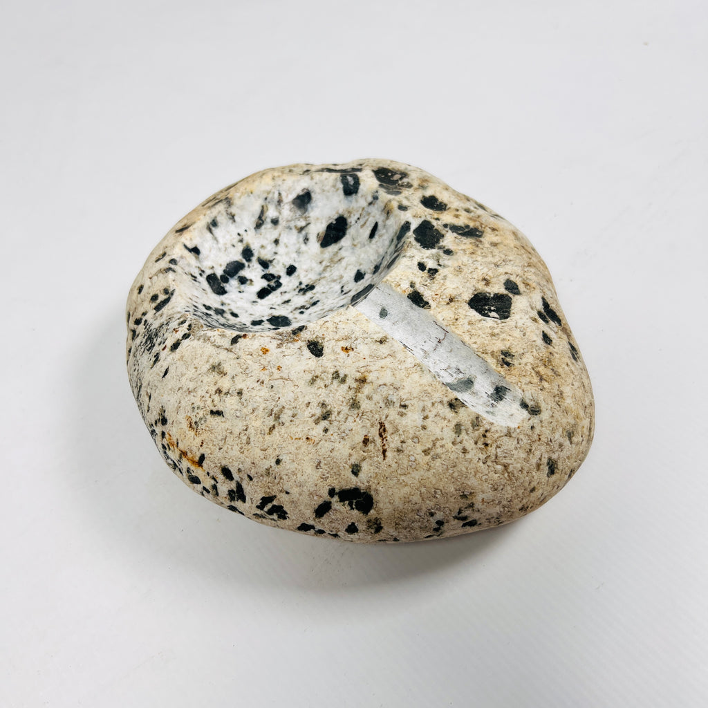 River Stone Dalmatian Ash Tray