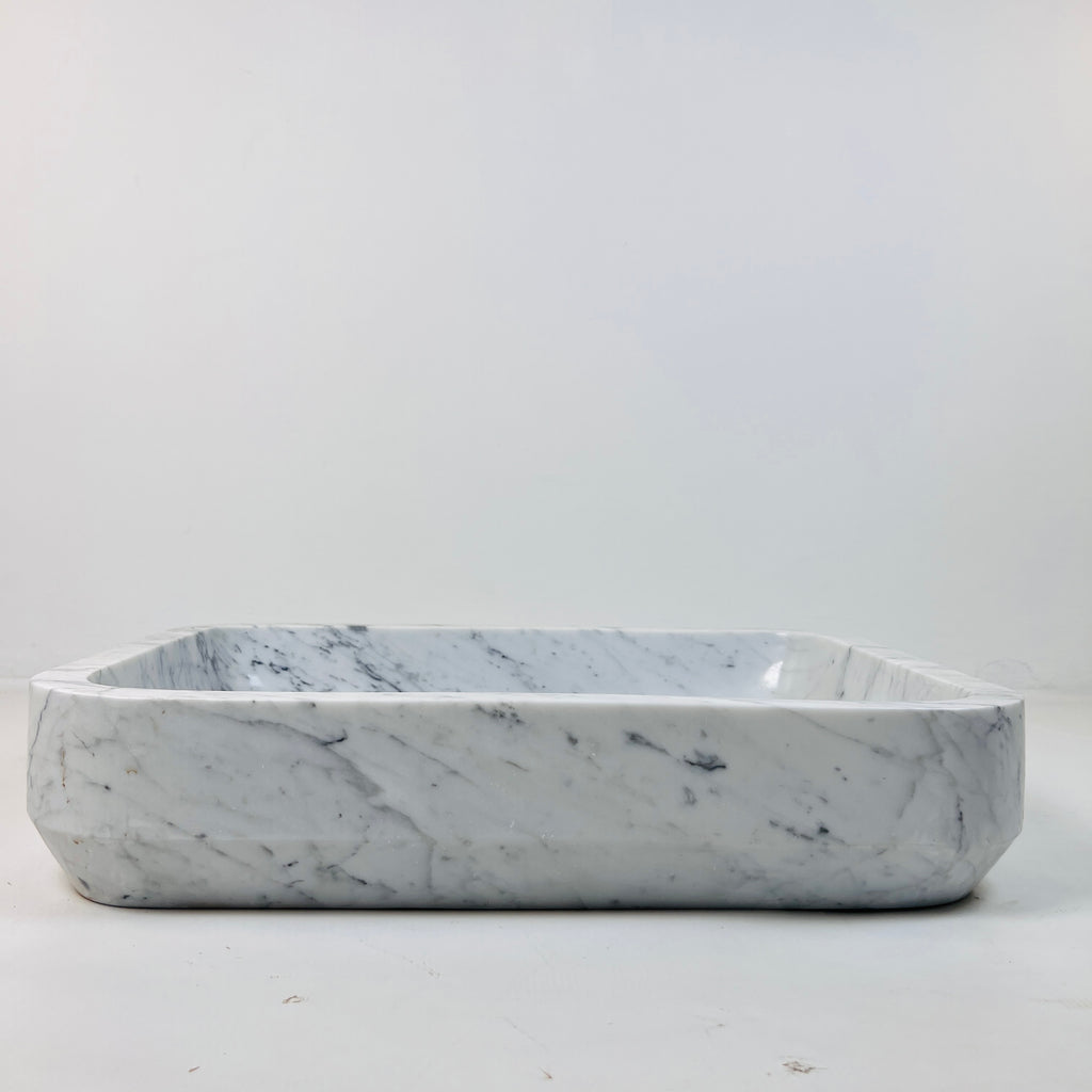 Rectangle Splashed Marble Sink