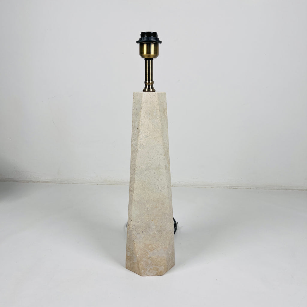 Soil Hue Travertine Table Lamp