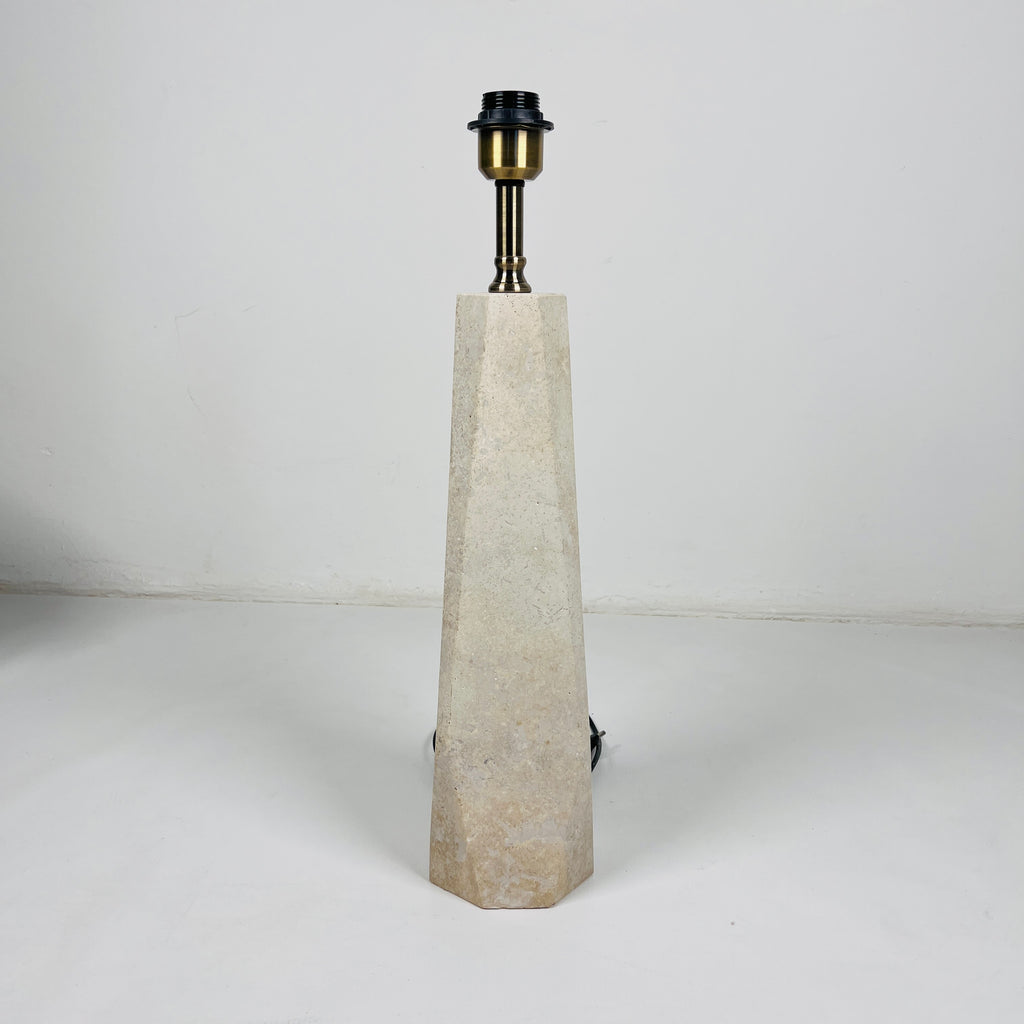 Soil Hue Travertine Table Lamp