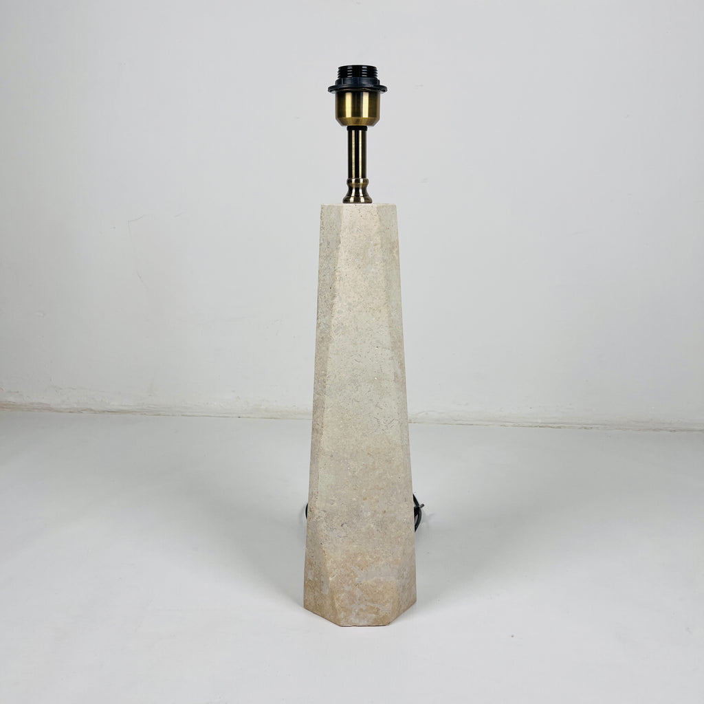 Soil Hue Travertine Table Lamp