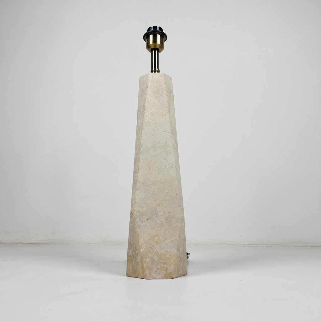 Soil Hue Travertine Table Lamp