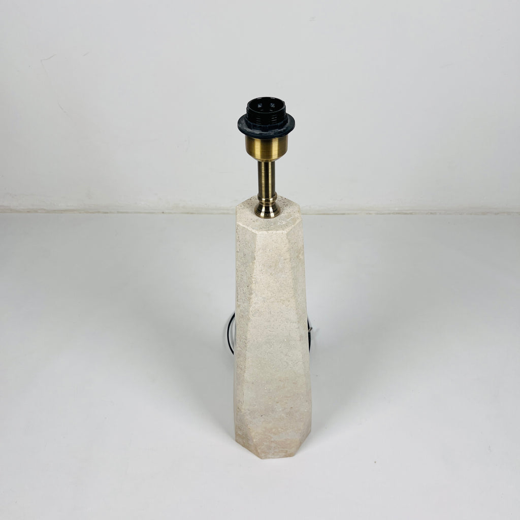 Soil Hue Travertine Table Lamp