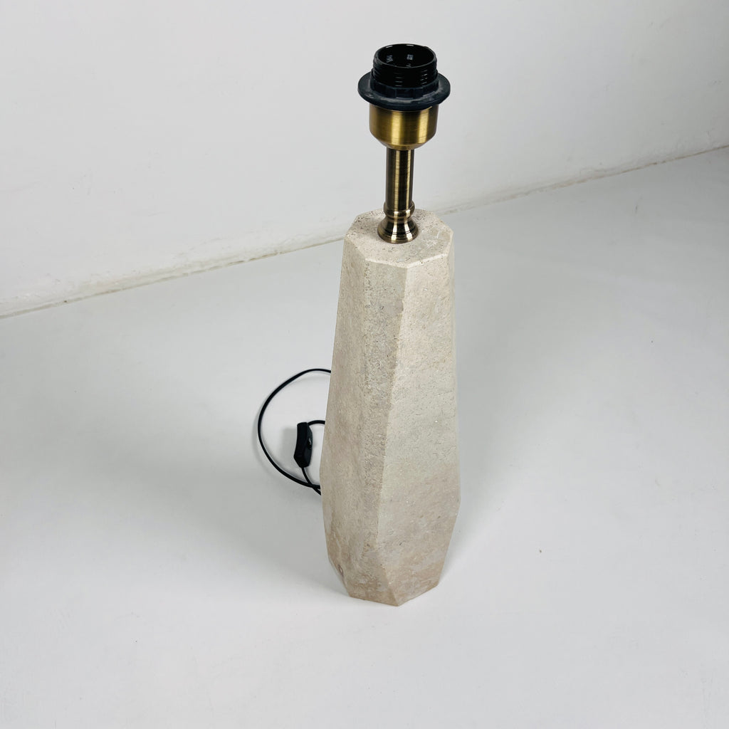 Soil Hue Travertine Table Lamp