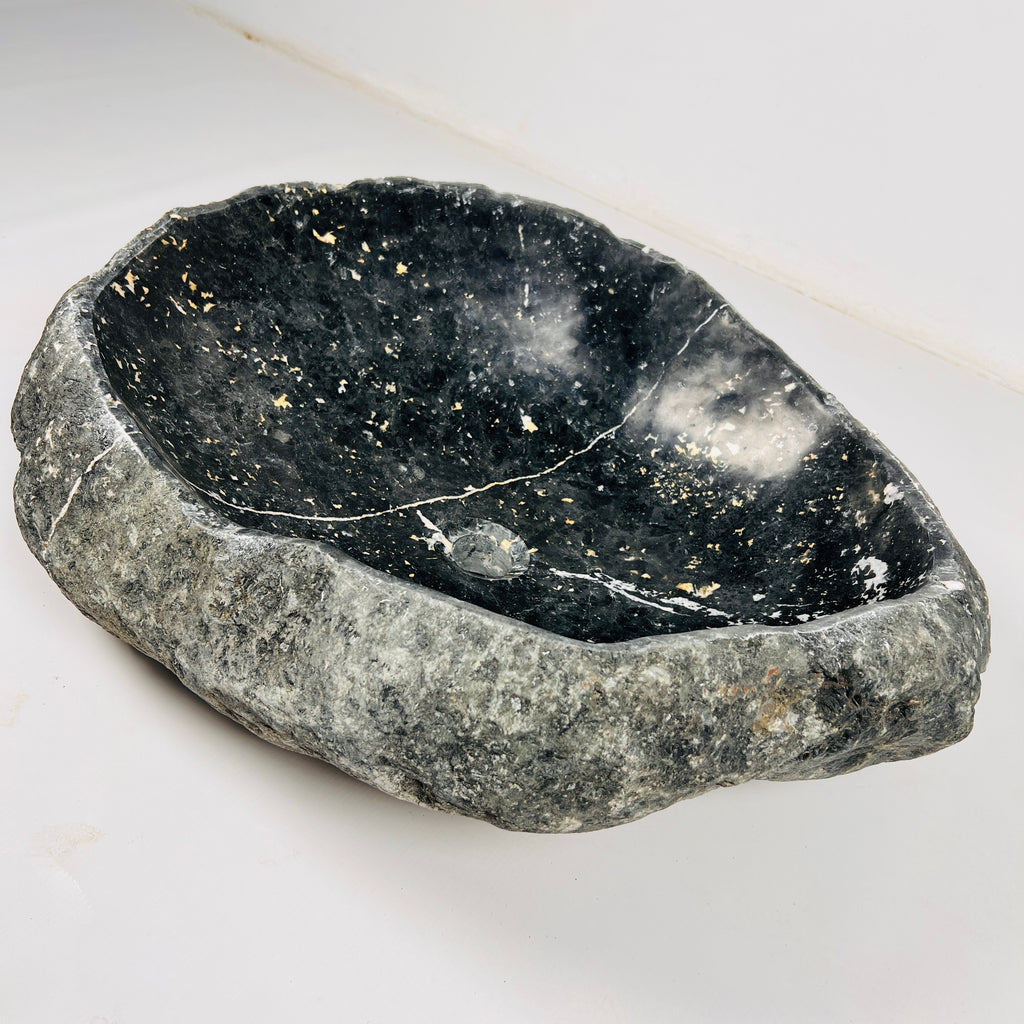 Charcoal Hue River Stone Sink