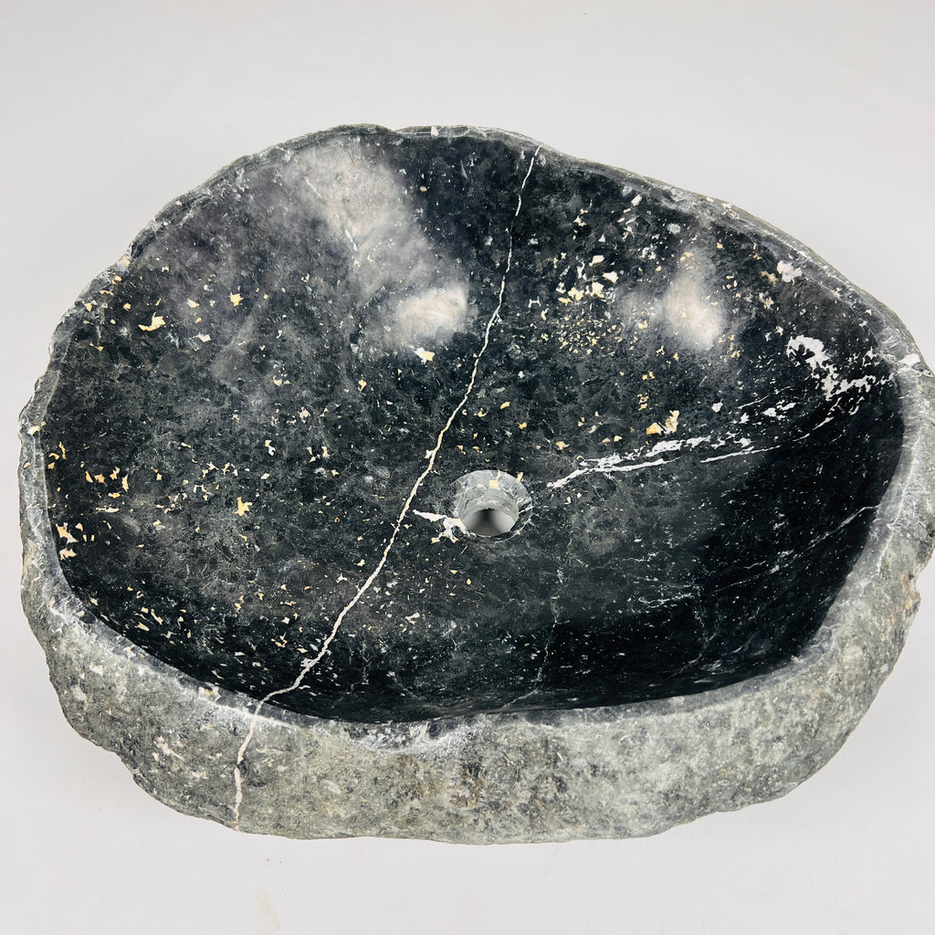 Charcoal Hue River Stone Sink