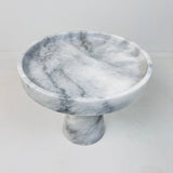 Marble Cake Stand - Gray