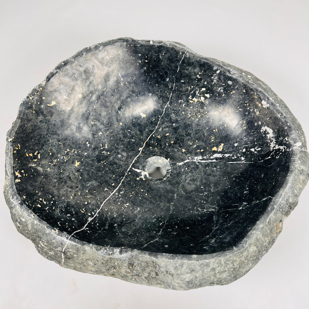 Charcoal Hue River Stone Sink